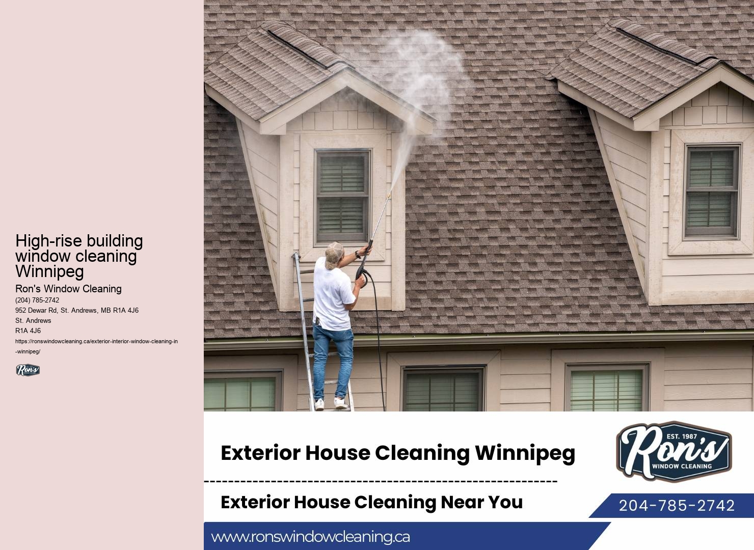Reliable window cleaning solutions Winnipeg