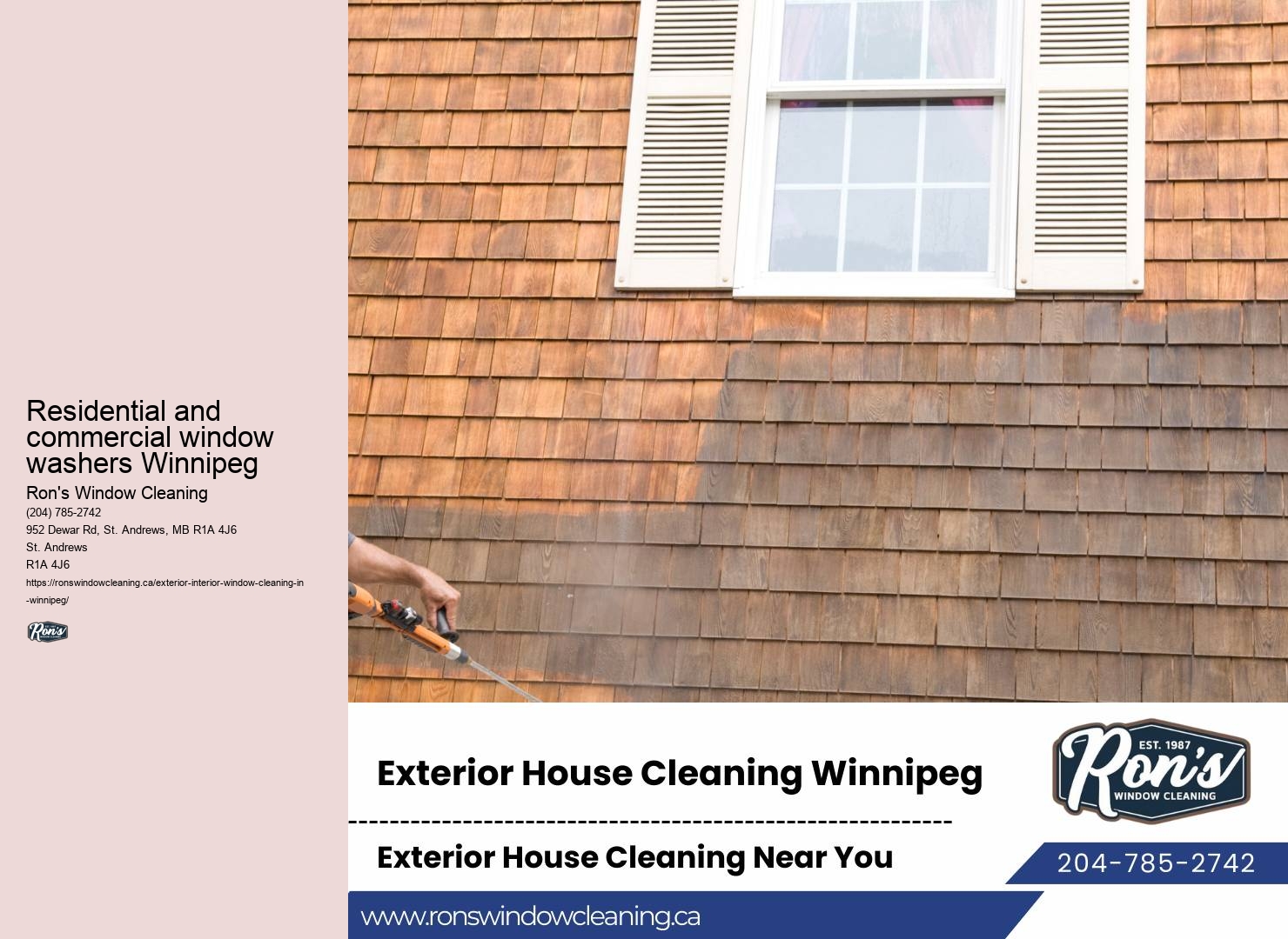 Residential window cleaning company excellence