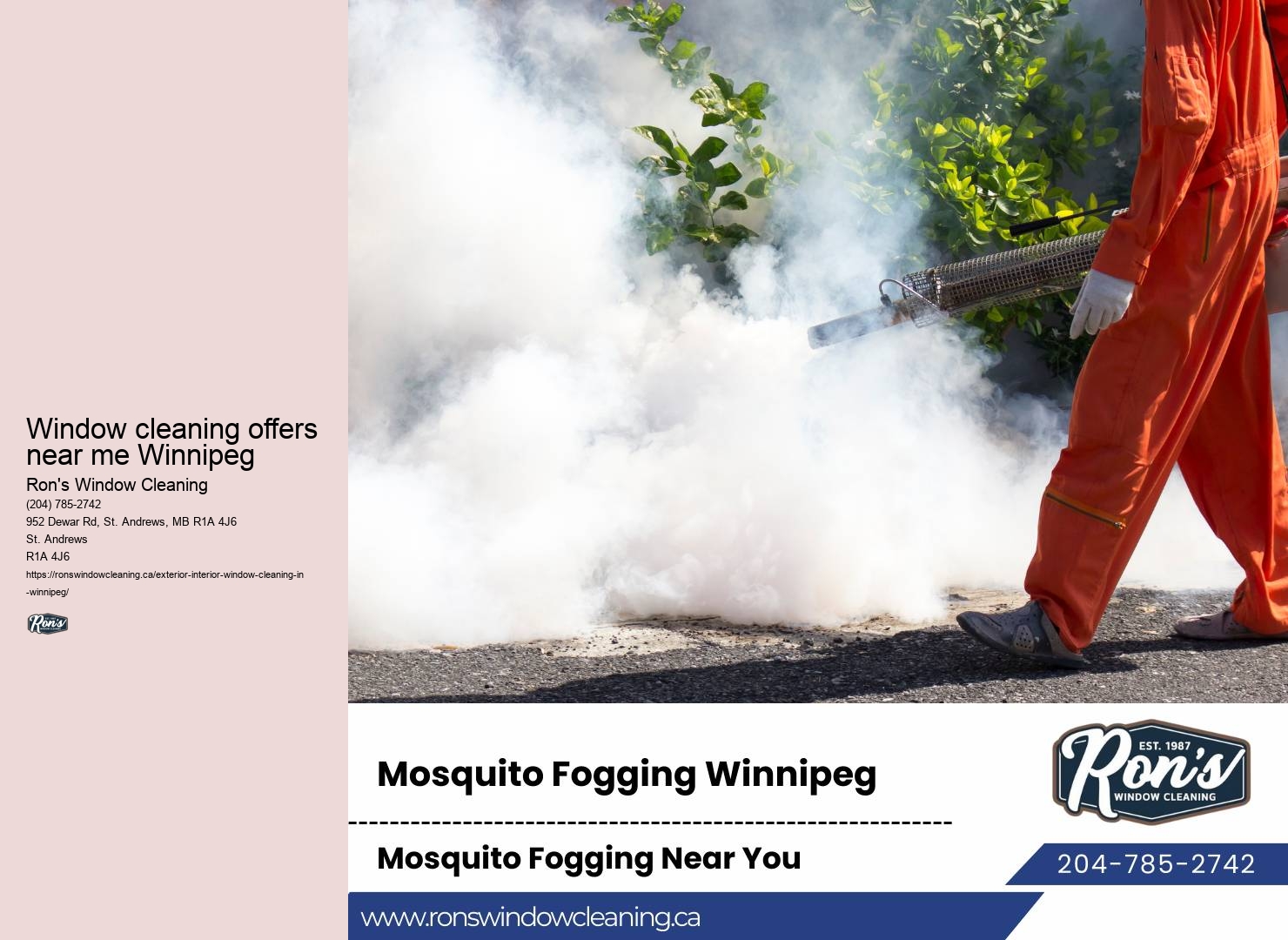 Window cleaning company excellence Winnipeg