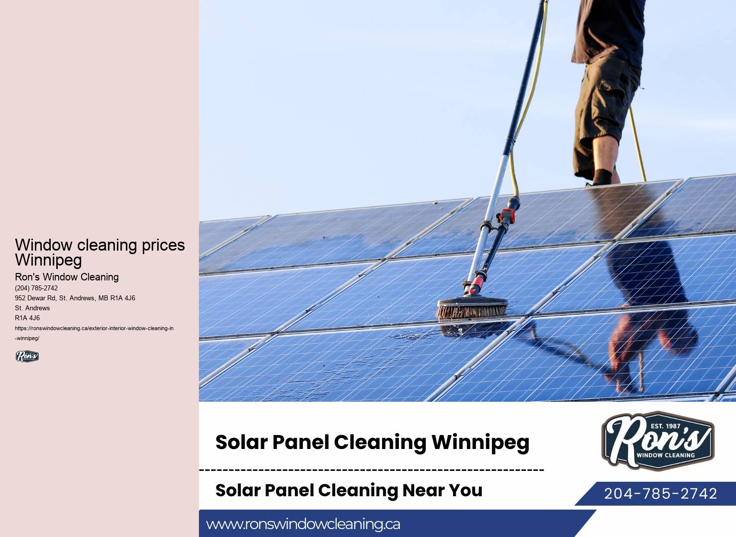 Sustainable window cleaning methods
