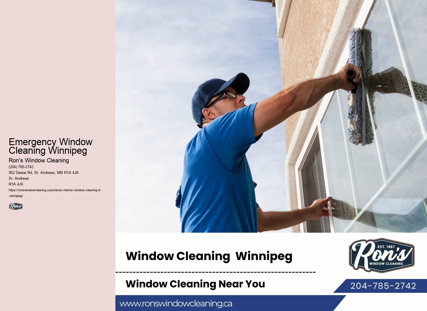 Window Cleaning Certifications Emergency Window Cleaning Winnipeg