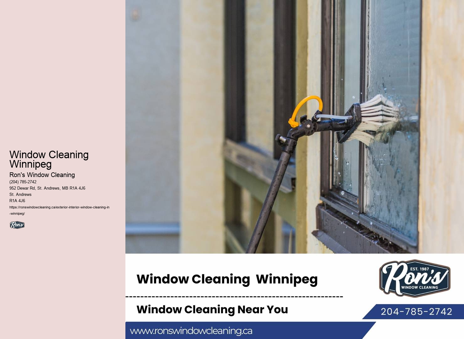 Professional Window Maintenance Window Cleaning Winnipeg