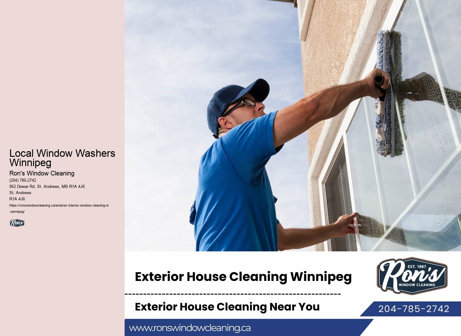 Window Cleaning Chemicals Local Window Washers Winnipeg