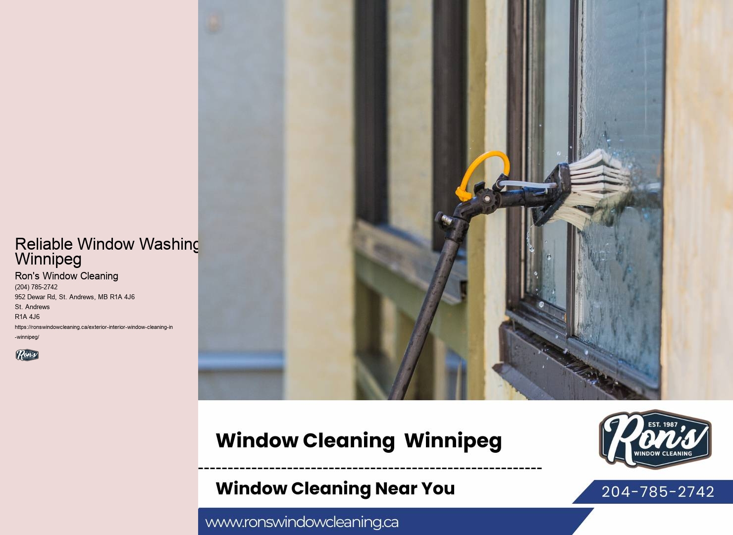 Eco-Friendly Window Cleaners Reliable Window Washing Winnipeg