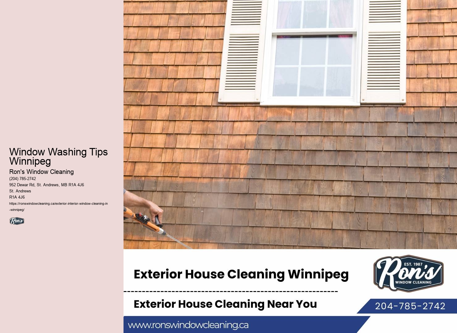 Fast Window Cleaning Window Washing Tips Winnipeg