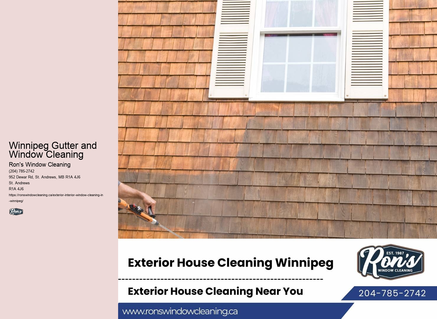 Window Cleaning Convenience Winnipeg Gutter and Window Cleaning