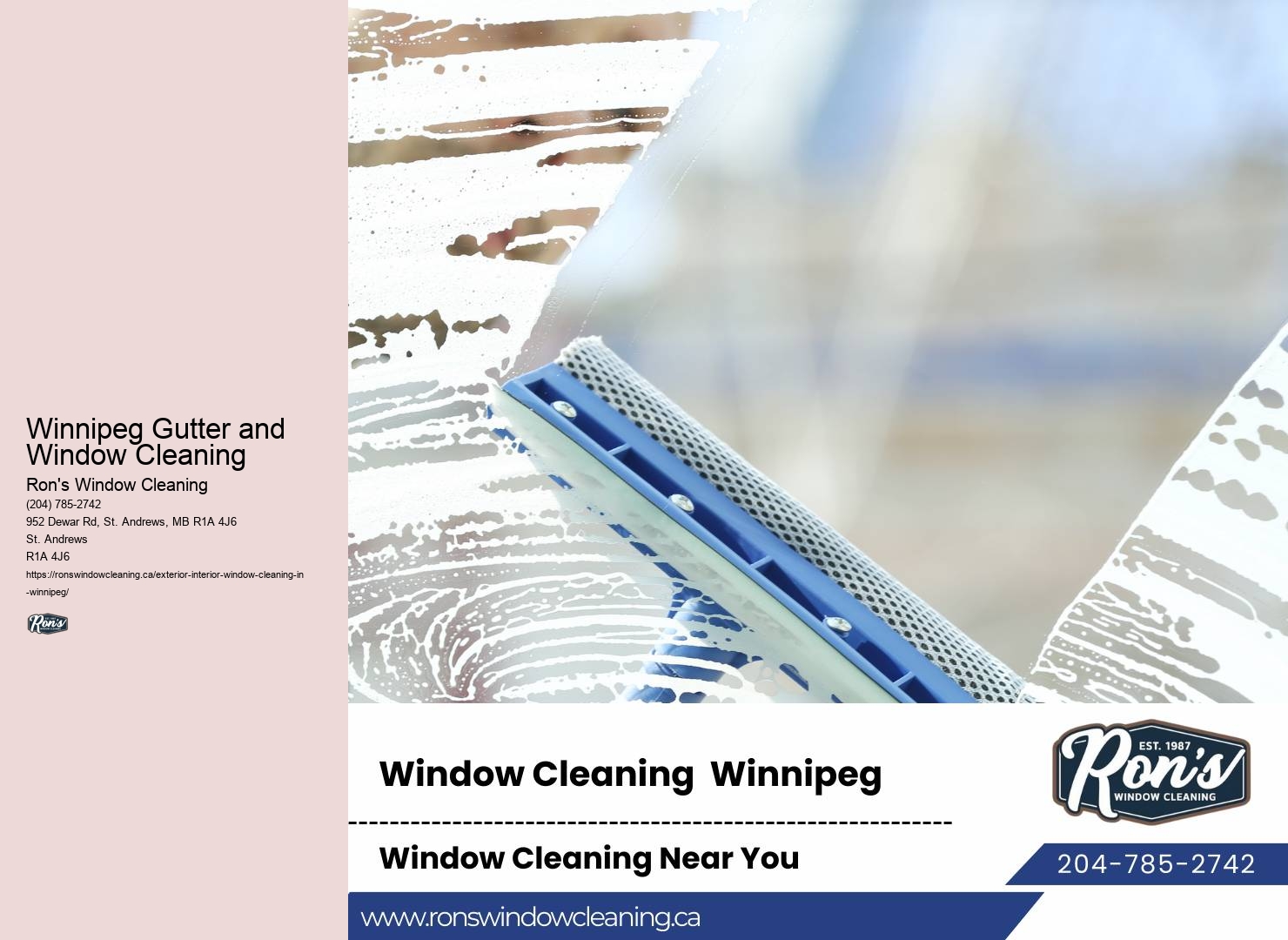 Winnipeg Gutter and Window Cleaning Window Cleaners Near Me