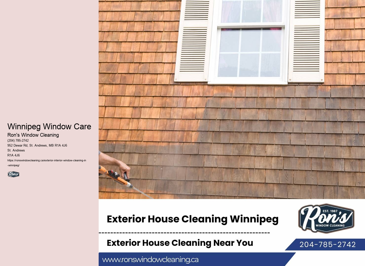 Window Cleaning Satisfaction Winnipeg Window Care