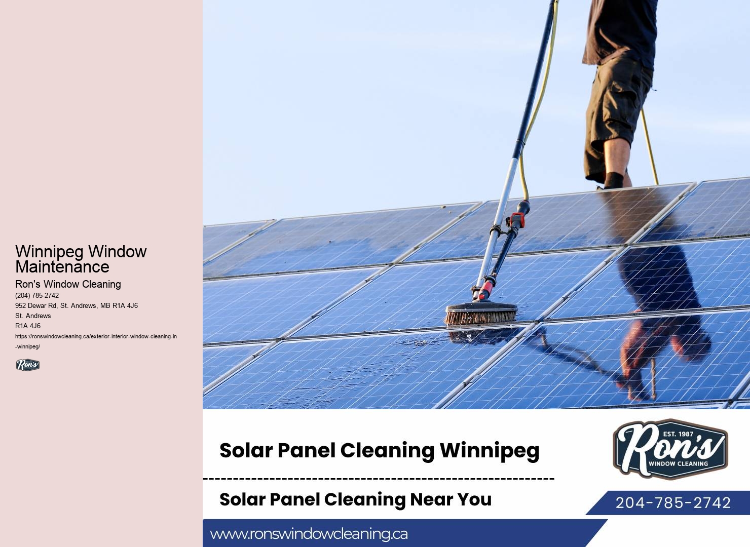 Winnipeg Window Maintenance Glass Cleaning Services