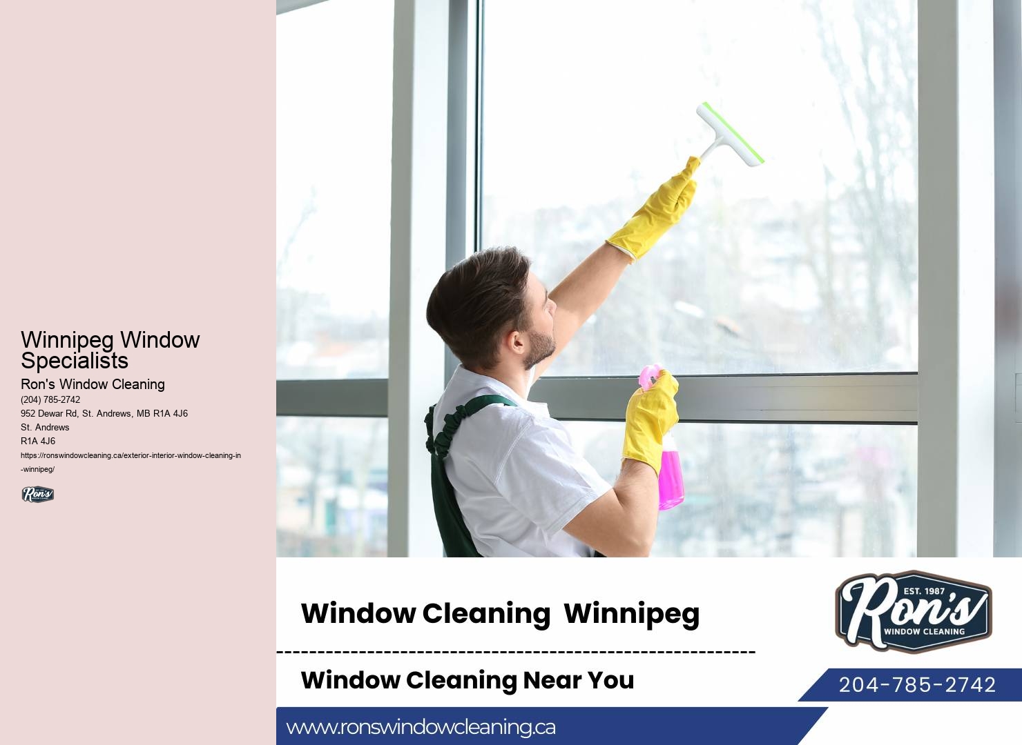 Professional Window Cleaners Winnipeg Window Specialists