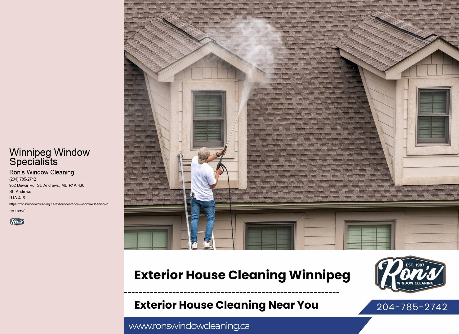 Winnipeg Window Specialists Window Care Services